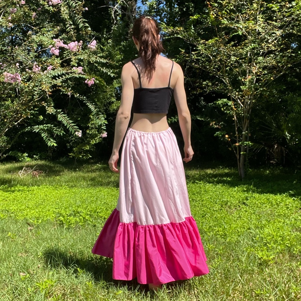 3/$30 Color Block Maxi Skirt - Picture 4 of 4